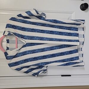 5 For 25 Women's Top Blue and White XXL